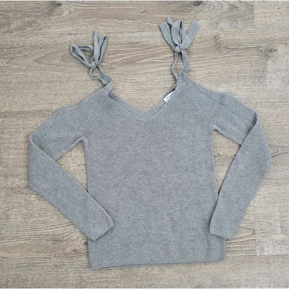 White House Black Bow Knit Top Cotton Sweater‎